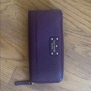 Kate spade pebbled leather wallet